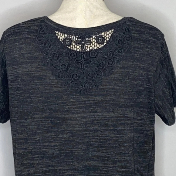 Jon & Anna Short Sleeve Tee Shirt Dress with Lace Inset - Size Large - Picture 4 of 7